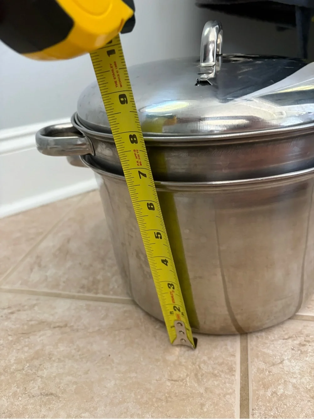 Metro Stainless Steel double boiler stock pot with steamer basket 5-6 quarts